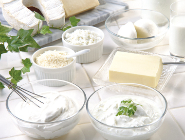 タンパク質や乳酸菌豊富な乳製品