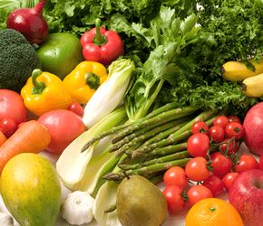 ビタミン、ミネラル豊富な野菜や果物